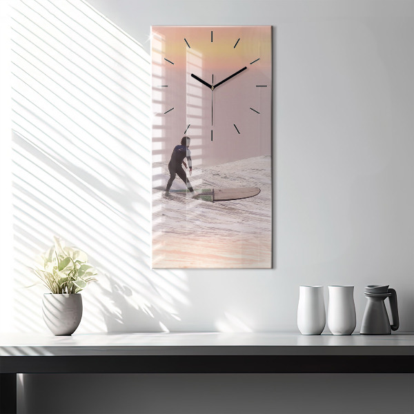 Téglalap alakú üvegóra Szörfös Hawaii-on