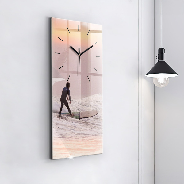 Téglalap alakú üvegóra Szörfös Hawaii-on