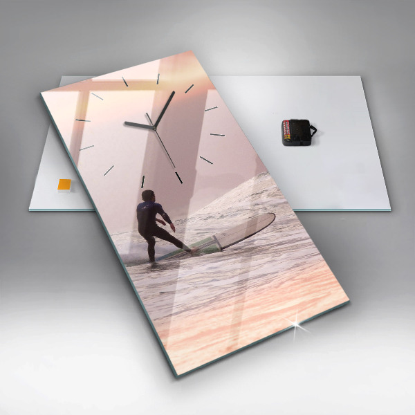 Téglalap alakú üvegóra Szörfös Hawaii-on