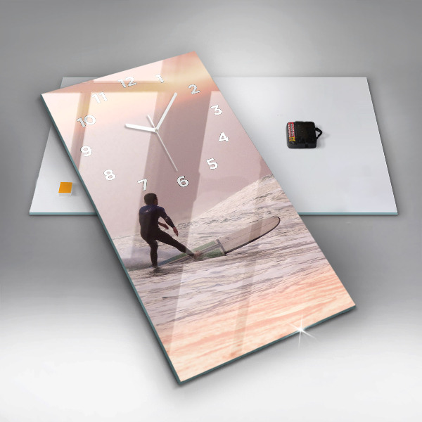 Téglalap alakú üvegóra Szörfös Hawaii-on