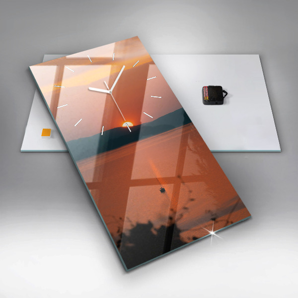 Téglalap alakú üvegóra Este a Balaton