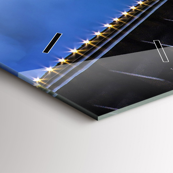 Téglalap alakú üvegóra Sziklás part a híd alatt