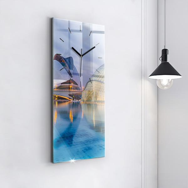 Téglalap alakú üvegóra Városi naplemente