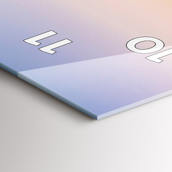 Téglalap alakú üvegóra Tengeri táj