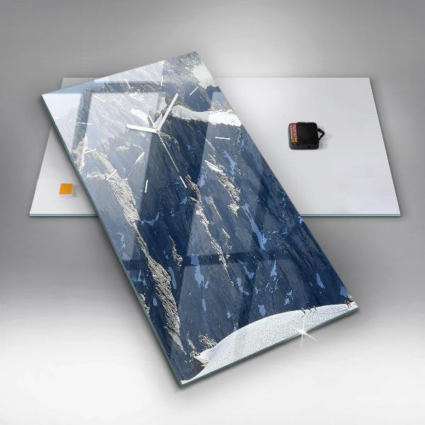 Téglalap alakú üvegóra Alpok hegység télen