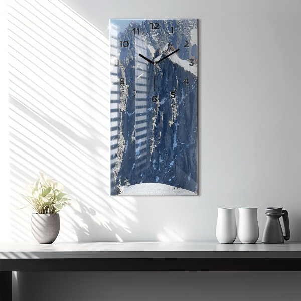 Téglalap alakú üvegóra Alpok hegység télen