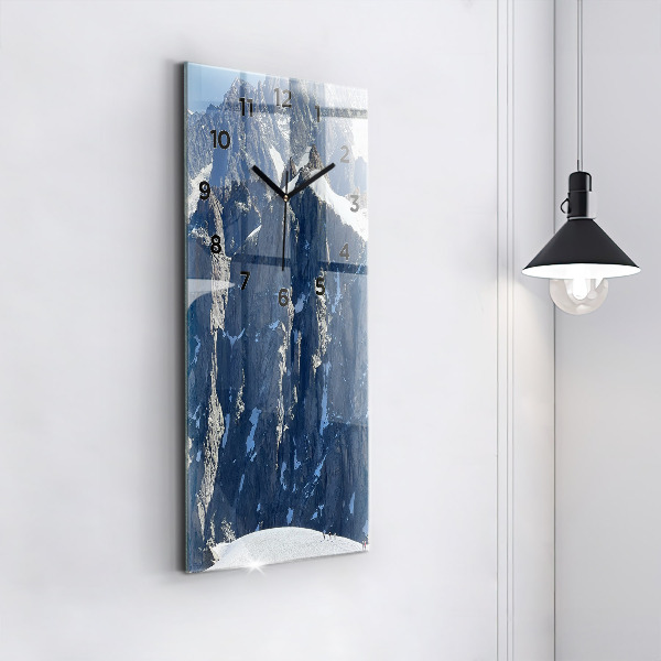 Téglalap alakú üvegóra Alpok hegység télen