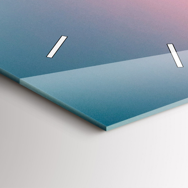 Téglalap alakú üvegóra Sziklák naplementekor