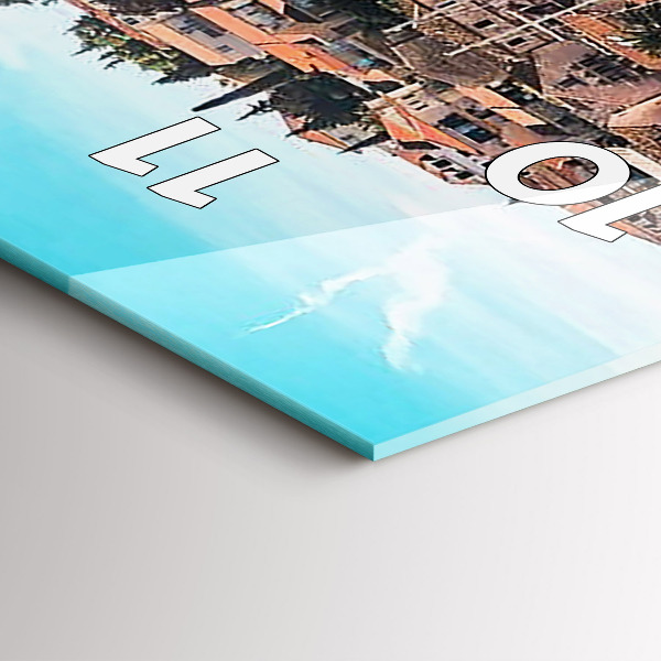 Téglalap alakú üvegóra Hajók Horvátországban