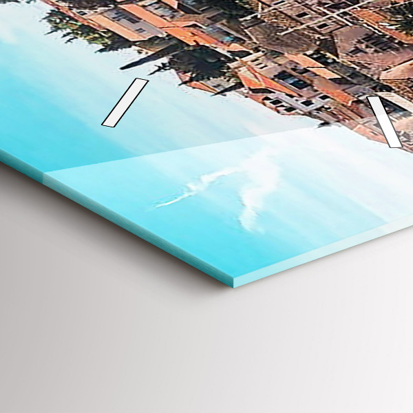 Téglalap alakú üvegóra Hajók Horvátországban