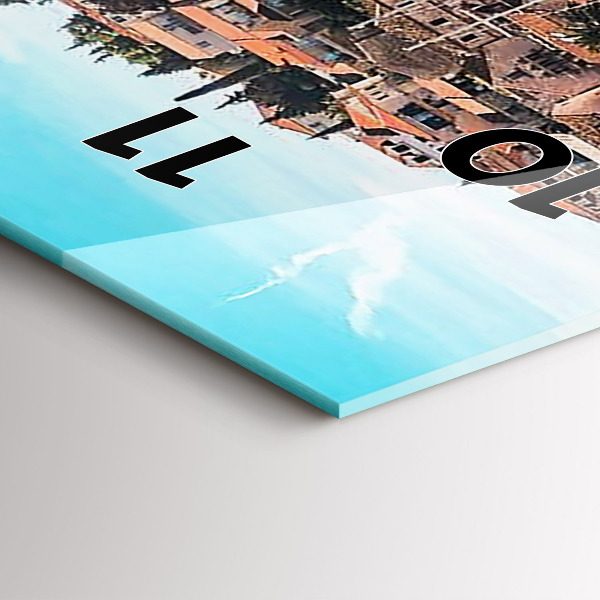 Téglalap alakú üvegóra Hajók Horvátországban