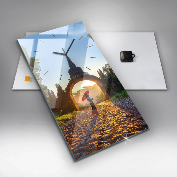 Téglalap alakú üvegóra Surat Thani Park Thaiföld