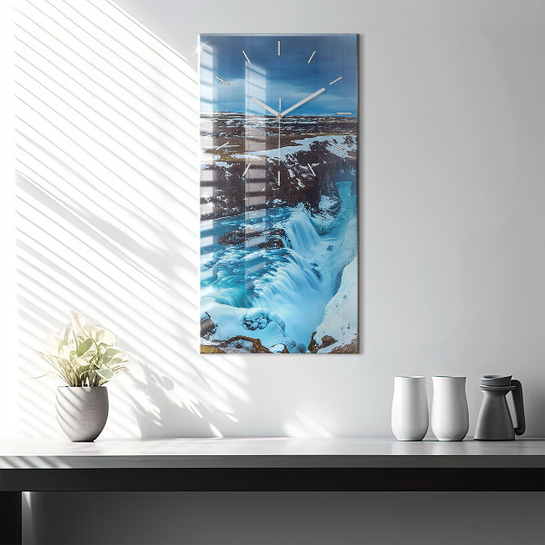 Téglalap alakú üvegóra Gullfoss vízesés Izlandon