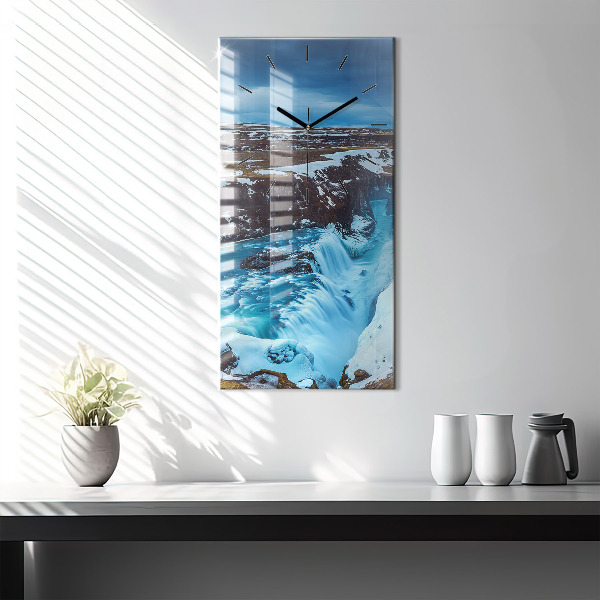 Téglalap alakú üvegóra Gullfoss vízesés Izlandon