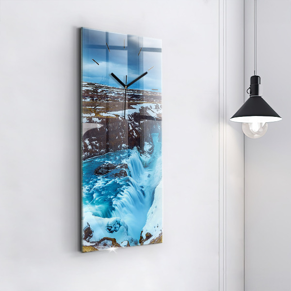 Téglalap alakú üvegóra Gullfoss vízesés Izlandon