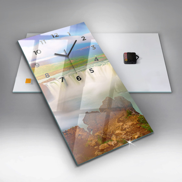 Téglalap alakú üvegóra Godafoss Izlandon