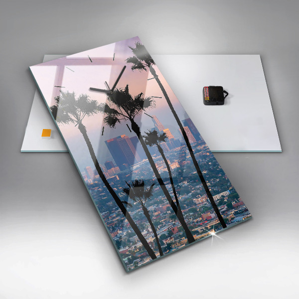 Téglalap alakú üvegóra Los Angeles-i naplemente