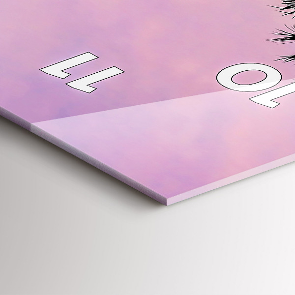 Téglalap alakú üvegóra Los Angeles-i naplemente