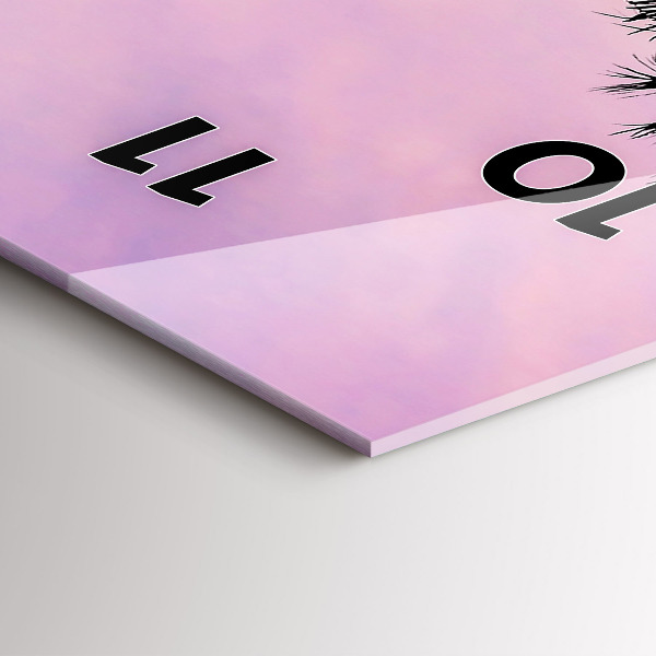 Téglalap alakú üvegóra Los Angeles-i naplemente