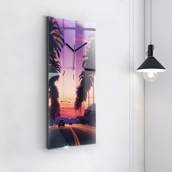 Téglalap alakú üvegóra Naplemente LA-ban