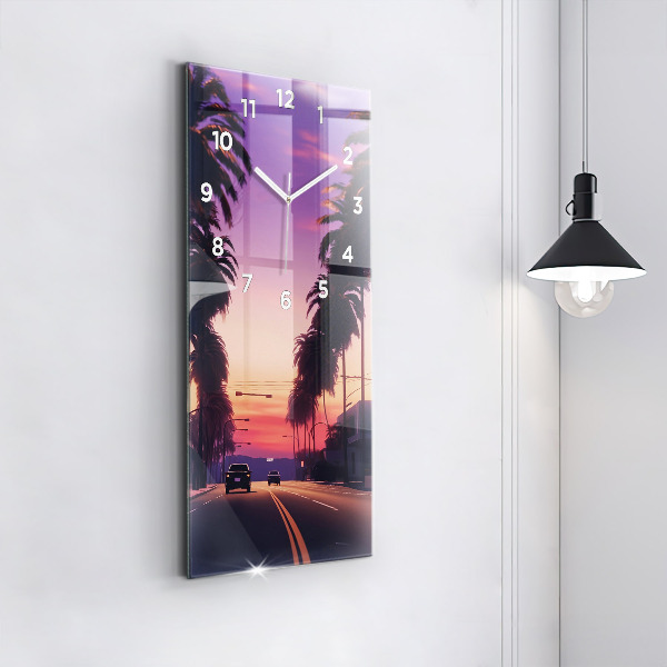 Téglalap alakú üvegóra Naplemente LA-ban