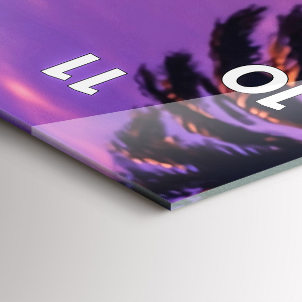 Téglalap alakú üvegóra Naplemente LA-ban