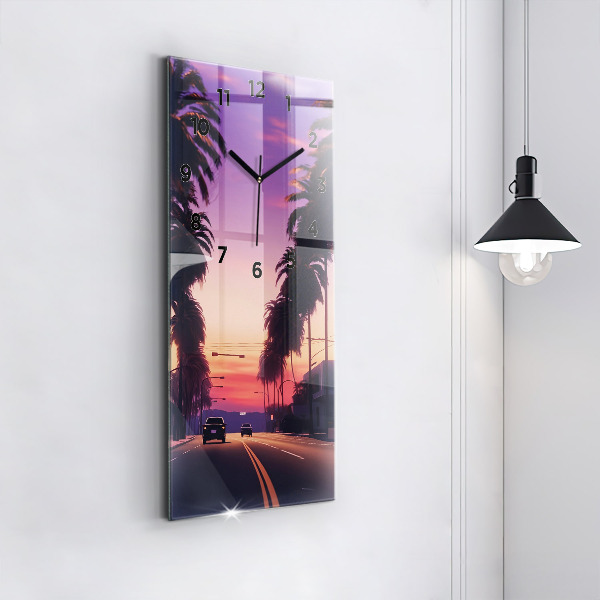 Téglalap alakú üvegóra Naplemente LA-ban