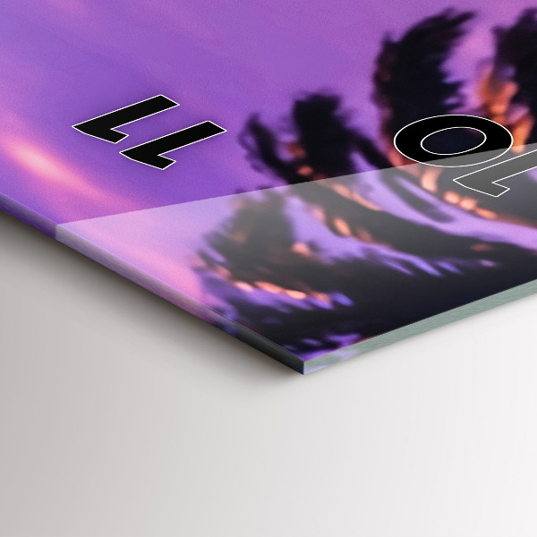 Téglalap alakú üvegóra Naplemente LA-ban