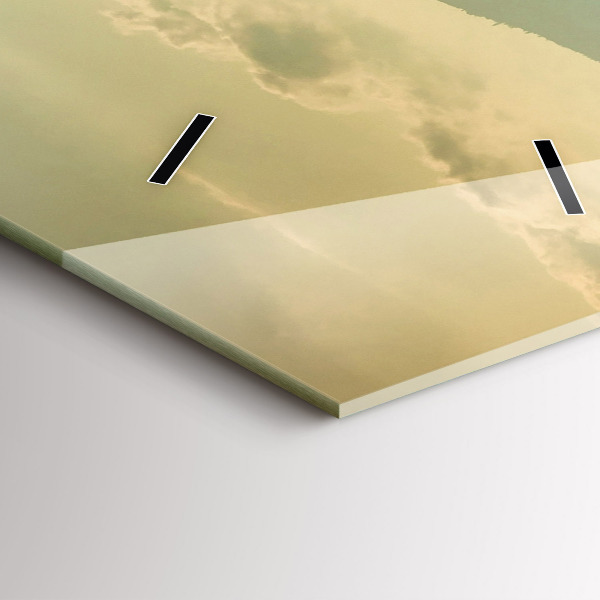 Téglalap alakú üvegóra Hegyi táj