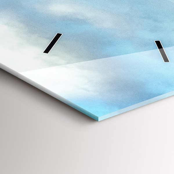 Téglalap alakú üvegóra Hegyi táj