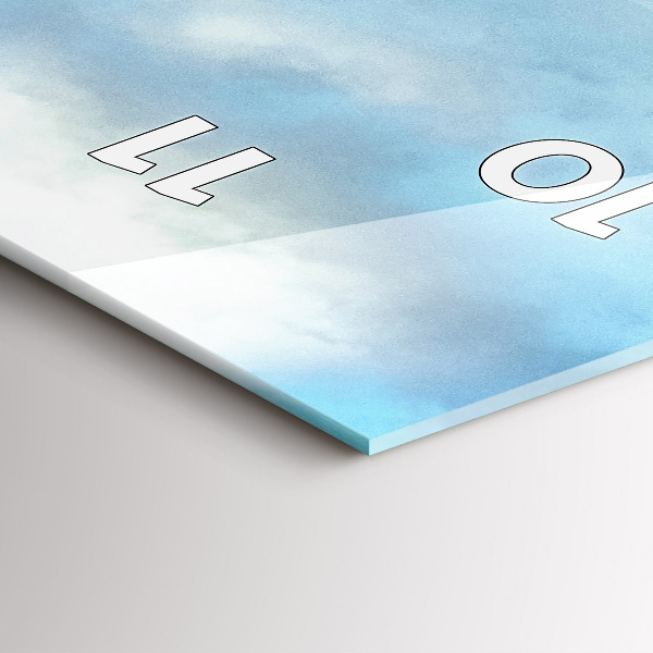 Téglalap alakú üvegóra Hegyi táj