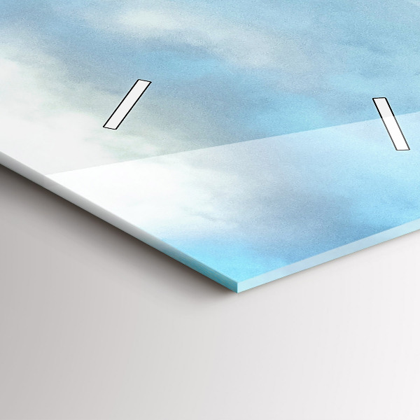 Téglalap alakú üvegóra Hegyi táj