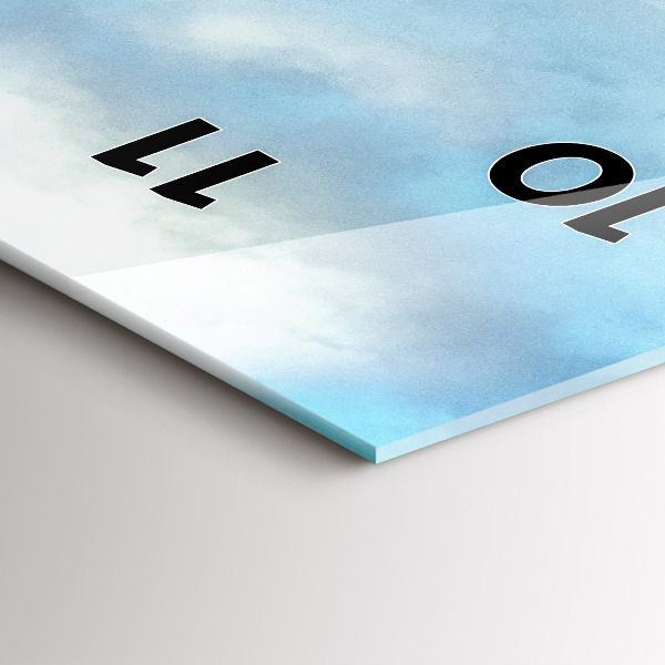 Téglalap alakú üvegóra Hegyi táj