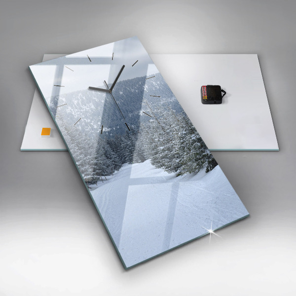 Téglalap alakú üvegóra Cseh óriáshegység télen