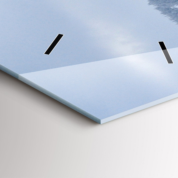 Téglalap alakú üvegóra Cseh óriáshegység télen