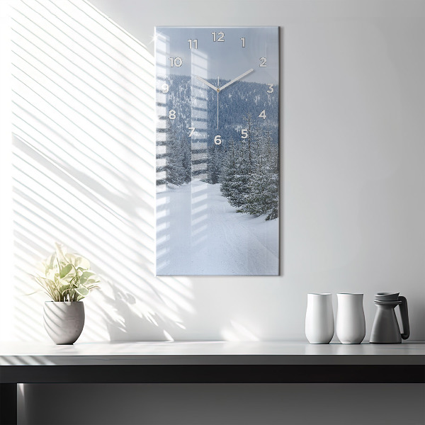 Téglalap alakú üvegóra Cseh óriáshegység télen