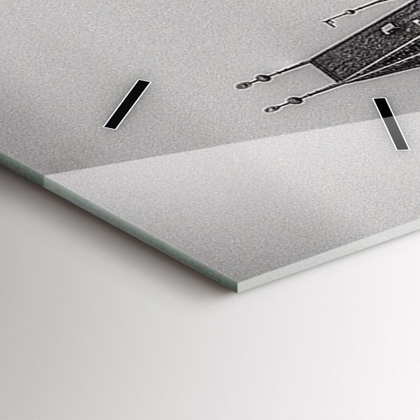 Téglalap alakú üvegóra Károly híd Prágában