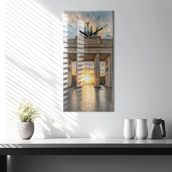 Téglalap alakú üvegóra Brandenburgi kapu Berlinben