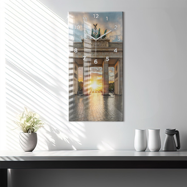 Téglalap alakú üvegóra Brandenburgi kapu Berlinben