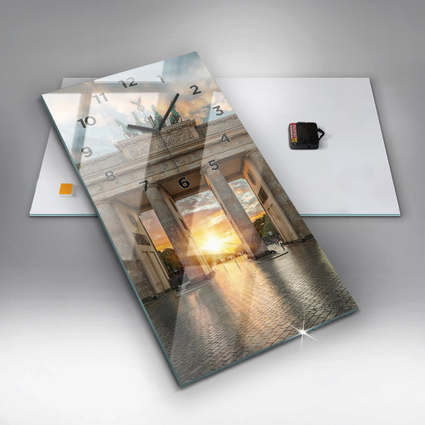 Téglalap alakú üvegóra Brandenburgi kapu Berlinben