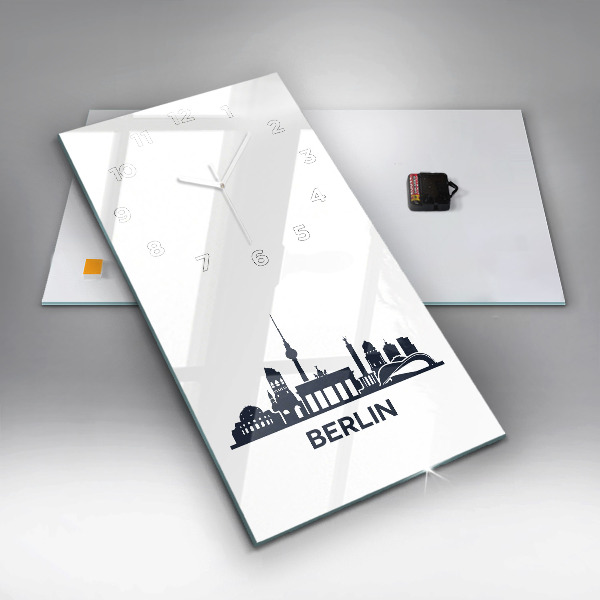 Téglalap alakú üvegóra Berlin város illusztráció