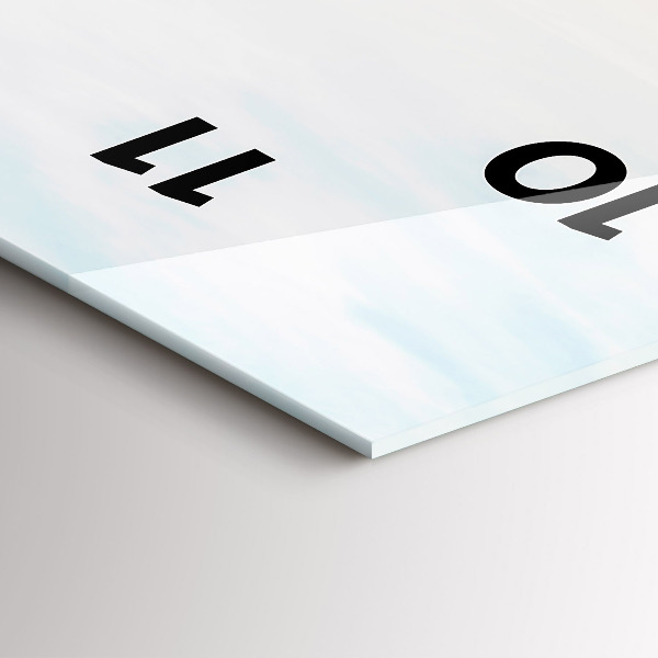 Téglalap alakú üvegóra Naplemente a tenger felett