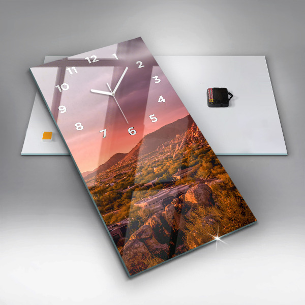 Téglalap alakú üvegóra Észak-Scottsdale naplemente