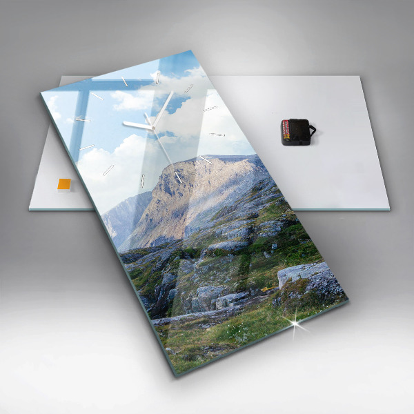 Téglalap alakú üvegóra Sziklás táj