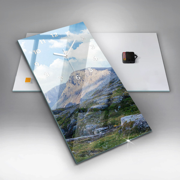 Téglalap alakú üvegóra Sziklás táj