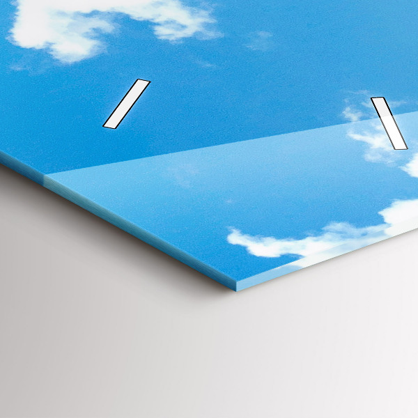 Téglalap alakú üvegóra Sziklás táj