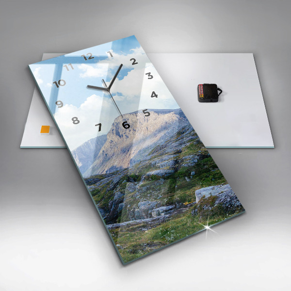 Téglalap alakú üvegóra Sziklás táj