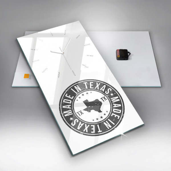 Téglalap alakú üvegóra Texas bélyegző