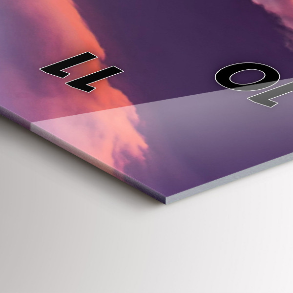 Téglalap alakú üvegóra Napkelte Kalifornia