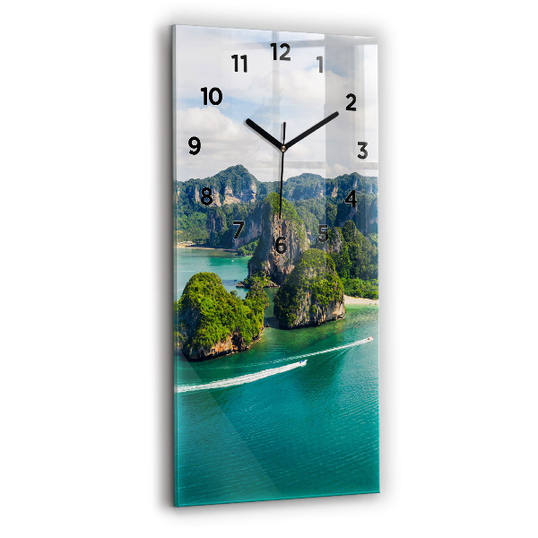 Téglalap alakú üvegóra Egy sziget Thaiföldön